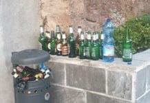 Savona, raffica di interventi del 118 per persone ubriache giardino lineare bottiglie