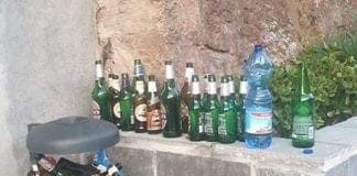 Savona, raffica di interventi del 118 per persone ubriache giardino lineare bottiglie