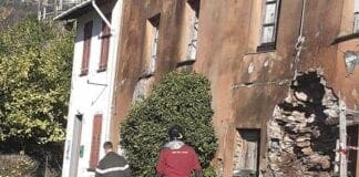 Maltempo in Liguria – Crolla parte di una casa a Sori, strada chiusa sori crollo edificio Caneva