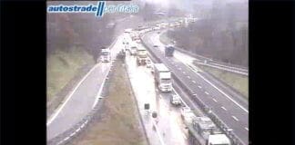 Coda sull’Autostrada A7 Genova – Milano per lavori tra Isola del Cantone e Serravalle coda Autostrada A7