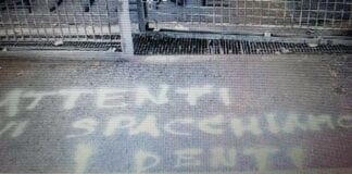 Genoa – Scritte minacciose al Signorini di Pegli scritta genoa campo allenamento Signorini Pegli