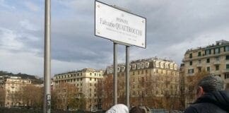 Ponte Firpo – Rimossa la lapide dedicata a Fabrizio Quattrocchi ponte Firpo rimossa targa Quattrocchi