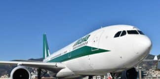 Aereo A330 atterra al Cristoforo Colombo di Genova e “buca” una ruota A330 Alitalia