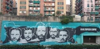 A Marassi un murales omaggio agli Ex Otago