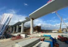 Ponte per Genova – Posizionato l’impalcato da 100 metri – VIDEO ponte per Genova, nuovo ponte