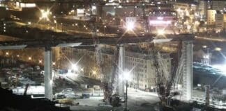 Ponte per Genova – Riprese all’alba le operazioni di varo della campata da 100 metri ponte per Genova trave