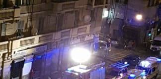 Marassi – Auto capotta in corso Sardegna, 2 feriti auto ribaltata corso Sardegna