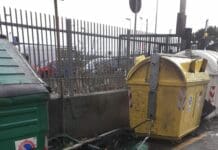 Voltri – In fiamme un bidone accanto alla stazione dei Carabinieri voltri incendio bidone carabinieri