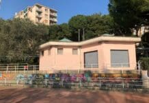 Coronavirus – Controlli della Polizia nei giardini di Marassi giardini Lamboglia Marassi