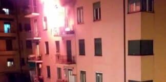 Incendio nella notte a Borgoratti, tre famiglie evacuate in via Sapeto incendio via Sapeto Borgoratti