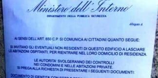Coronavirus – Manifesti annunciano controlli in casa ma sono fake manifesti controlli