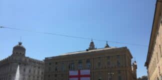 Genova celebra la bandiera di San Giorgio. Bucci: “Simbolo di unità e coesione”