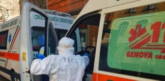 Coronavirus – Trasporti di pazienti infetti in calo per Croce Bianca Genovese ambulanza Croce Bianca Genovese