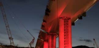 Ponte per Genova – Nuovo incidente nel cantiere, gru urta cavi elettrici, nessun ferito Ponte di Genova rosso