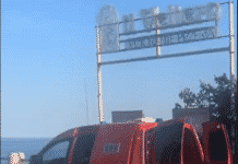 Genova – Incendio in uno stabilimento balneare di corso Italia incendio corso Italia