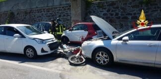 Bergeggi – Auto contro moto sull’Aurelia