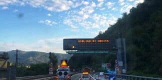 Autostrada A7 Genova – Milano chiusa tra Ronco Scrivia e Vignole Borbera in direzione Milano autostrada A7 chiusa Ronco Scrivia