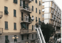 Certosa – Anziana soccorsa dai Vigili del Fuoco sul terrazzo di casa anziana soccorsa certosa