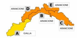 Maltempo in Liguria, prolungata l’Allerta Arancione su Centro e Levante allerta arancione in Liguria