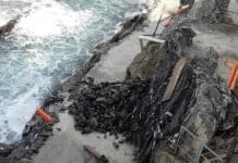 Marinella di Nervi – Proteste per la scogliera demolita marinella lavori scogliera