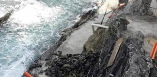 Marinella di Nervi – Proteste per la scogliera demolita marinella lavori scogliera