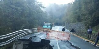 Rezzoaglio, crolla la Provinciale 586 verso Bobbio