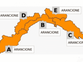 Maltempo in Liguria, Allerta Arancione prolungata sino alla mezzanotte allerta arancione Liguria