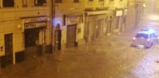 Chiavari – Strade allagate nella notte Chiavari allagamenti