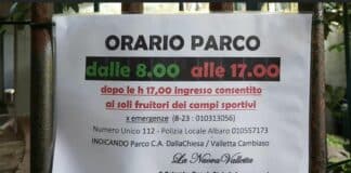 Parco di Villetta Cambiaso chiude alle 17 ma solo per chi non gioca a Tennis valletta Cambiaso