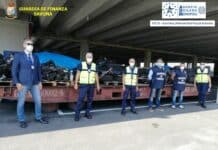 Auto rubate e Rifiuti speciali sequestrati nel Porto di Savona merci rubate guardia finanza