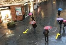 Coronavirus – Via XX settembre pedonale dalle 12 a Genova, ecco tutti i provvedimenti assembramenti frecce senso marcia pedoni