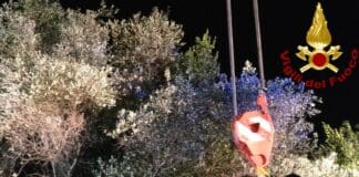 Lerici, auto si ribalta e finisce in una scarpata
