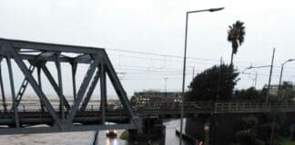 Chiavari, esondato il fiume Entella