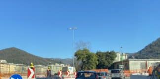 Cantieri infiniti in Valbisagno, la rotonda di ponte Feritore ancora ferma rotonda ponte feritore