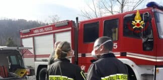 Escursionisti si perdono sulle alture del Tigullio, salvati grazie all’app di messaggistica Vigili del Fuoco camion pompieri