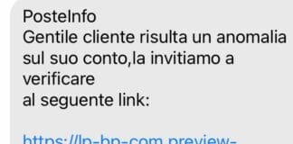 Falsi sms di Poste Italiane per truffare anziani falsi sms truffa