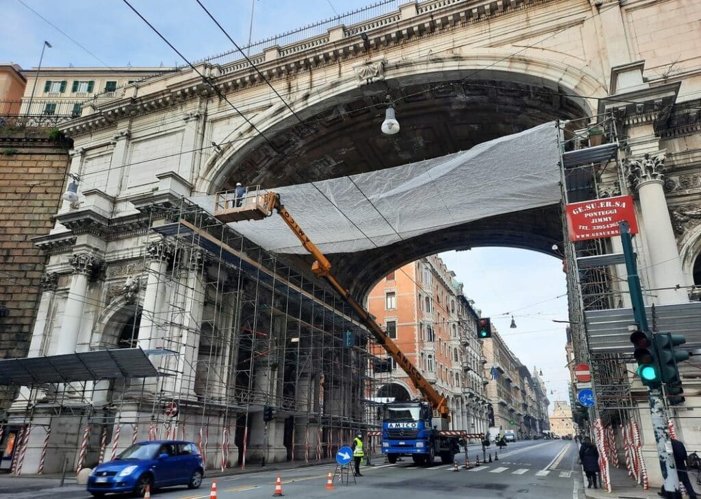 Ponte Monumentale cantiere restauro