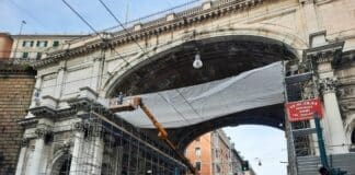 Ponte Monumentale – Il cantiere di restauro prosegue Ponte Monumentale cantiere restauro