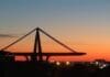 ponte morandi tramonto