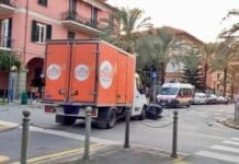 Grave incidente a Chiavari, furgone e scooter si scontrano in viale Tappani incidente viale Tappani Chiavari