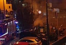 Quezzi – Brucia cassonetto della spazzatura quezzi incendio