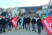 Scolmatore del Bisagno, stipendi in ritardo per gli operai scolmatore Bisagno sciopero