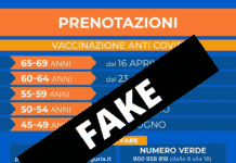 Coronavirus – Infografica con il piano vaccinale ligure, ma è un fake