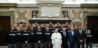 La Pro Recco ricevuta in udienza da Papa Francesco