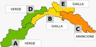 Maltempo in Liguria, allerta meteo sino a livello arancione domani lunedì 12 aprile allerta pioggia lunedì 12 aprile