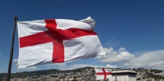 Festa della Bandiera nel giorno di San Giorgio bandiere porta soprana