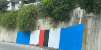 Genova ostaggio dei teppisti camuffati da tifosi? teppisti tifosi, muro imbrattato quarto alta