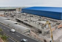Foce – Conclusa la demolizione del Padiglione C della Fiera di Genova padiglione C demolito Fiera di Genova