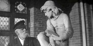 Castello D’Albertis, visita al restauro del Colombo Giovinetto di Giulio Monteverde colombo giovinetto castello D'Albertis