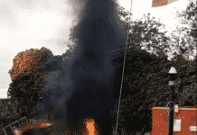 Incendio di barche sul lungomare di Pegli incendio barche pegli